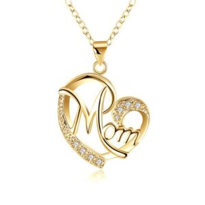 Beautiful Mom Necklace, Gold
