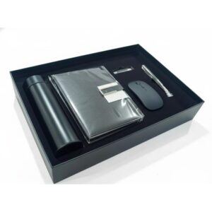 5-in-1 Corporate Gift Set with Wireless Mouse, Flash Drive