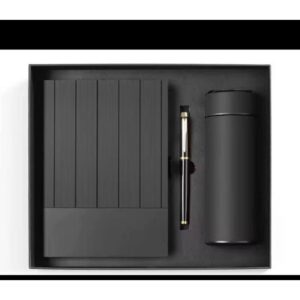 3-in-1 Unisex Corporate Gift Set: Journal, Pen and Flask