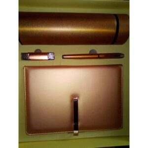 Corporate Gift Set with Pen, Flash Drive, Flask and Notepad